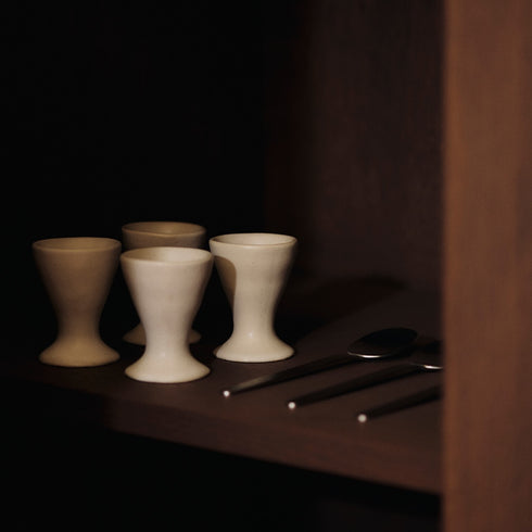 2er Set Eierbecher Flow | offwhite